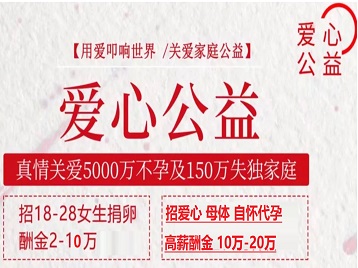 东方捐卵助孕生子 爱心志愿者招募